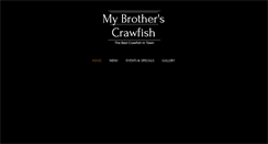 Desktop Screenshot of mybrotherscrawfish.com